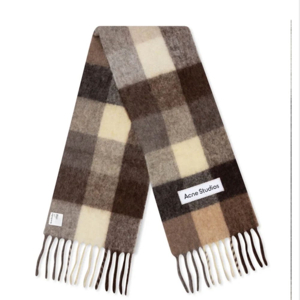 Acne Studios Multicolor Check Scarf